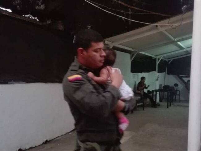 Rescatan a bebé venezolana . Foto: Colprensa