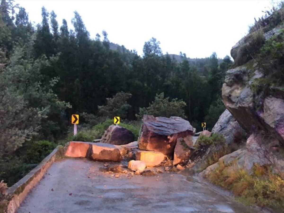 Deslizamientos, vías afectadas y desbordamientos de ríos dejan fuertes lluvias en Boyacá