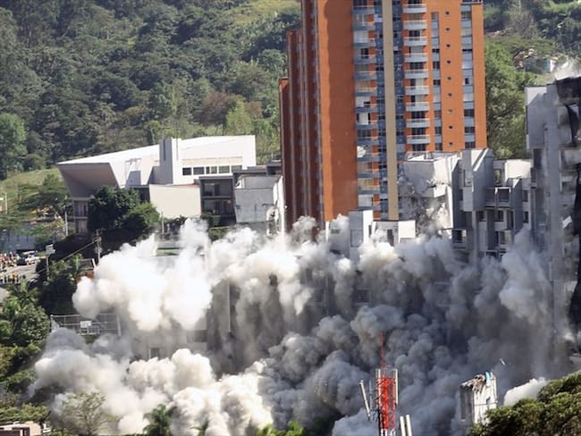El colapso del edificio Space se produjo la noche del 12 de octubre de 2013 cuando la torre 6 del Edificio Space, que hacía parte de un conjunto de apartamentos, se derrumbó en Medellín. Foto: Colprensa