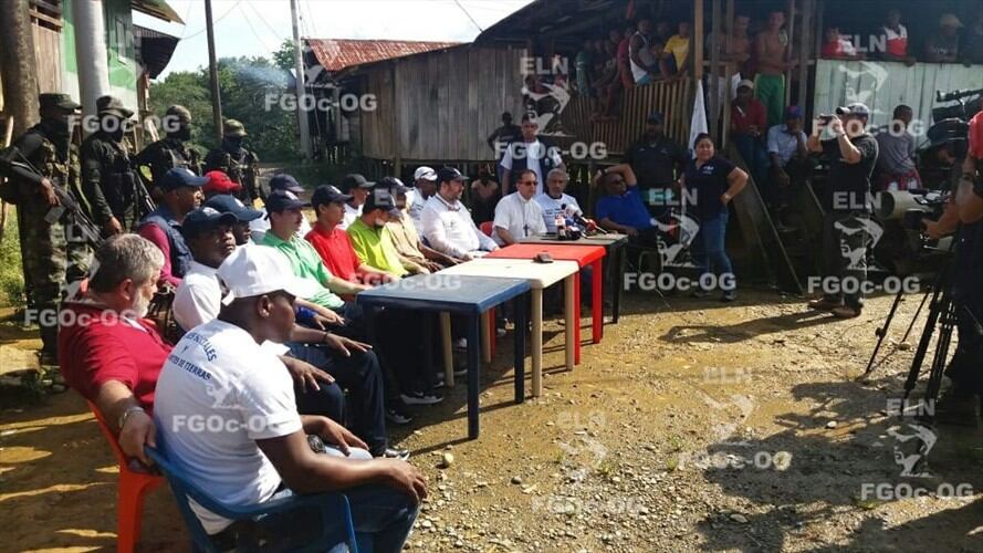 Eln libera a los seis secuestrados que tenía en Chocó. Foto: Cortesía