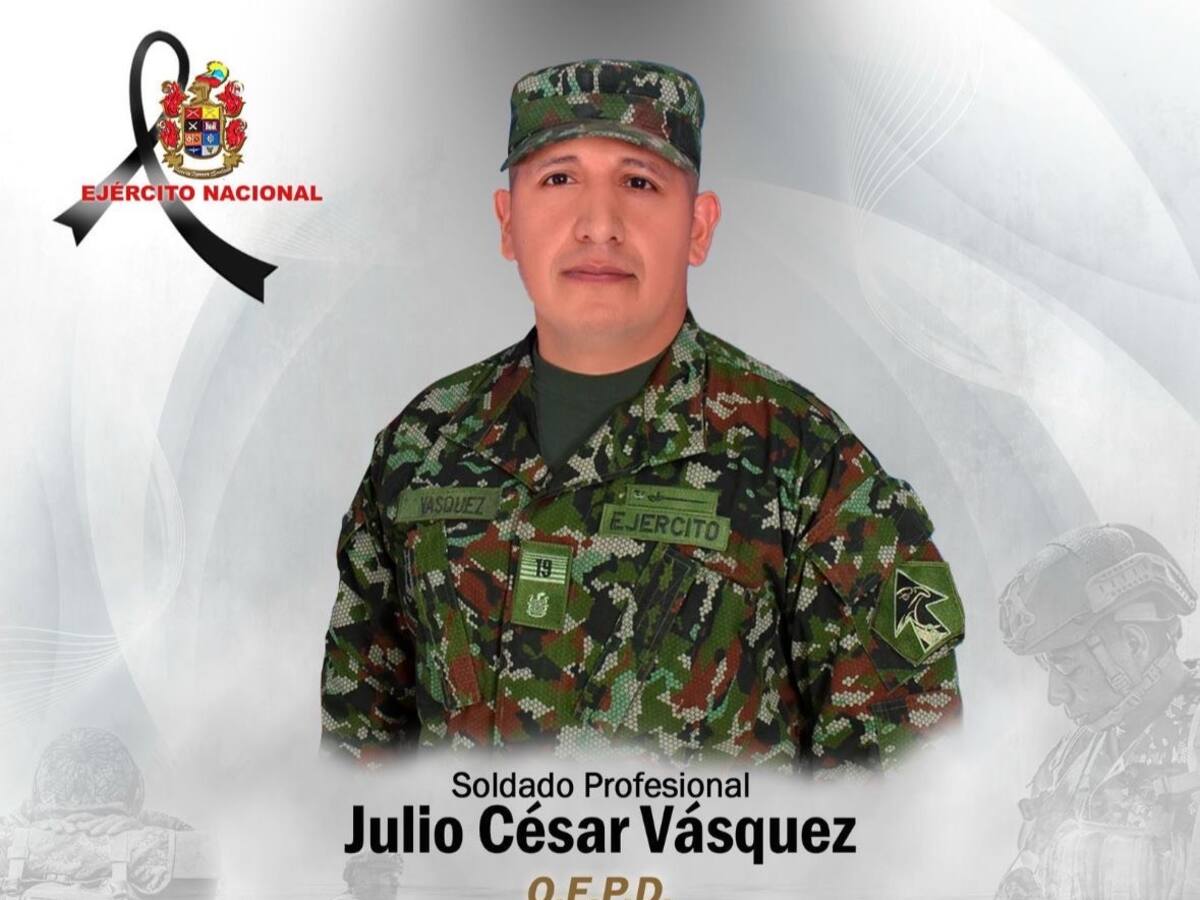 Hallan sin vida al soldado Julio César Vásquez en zona rural de Jamundí