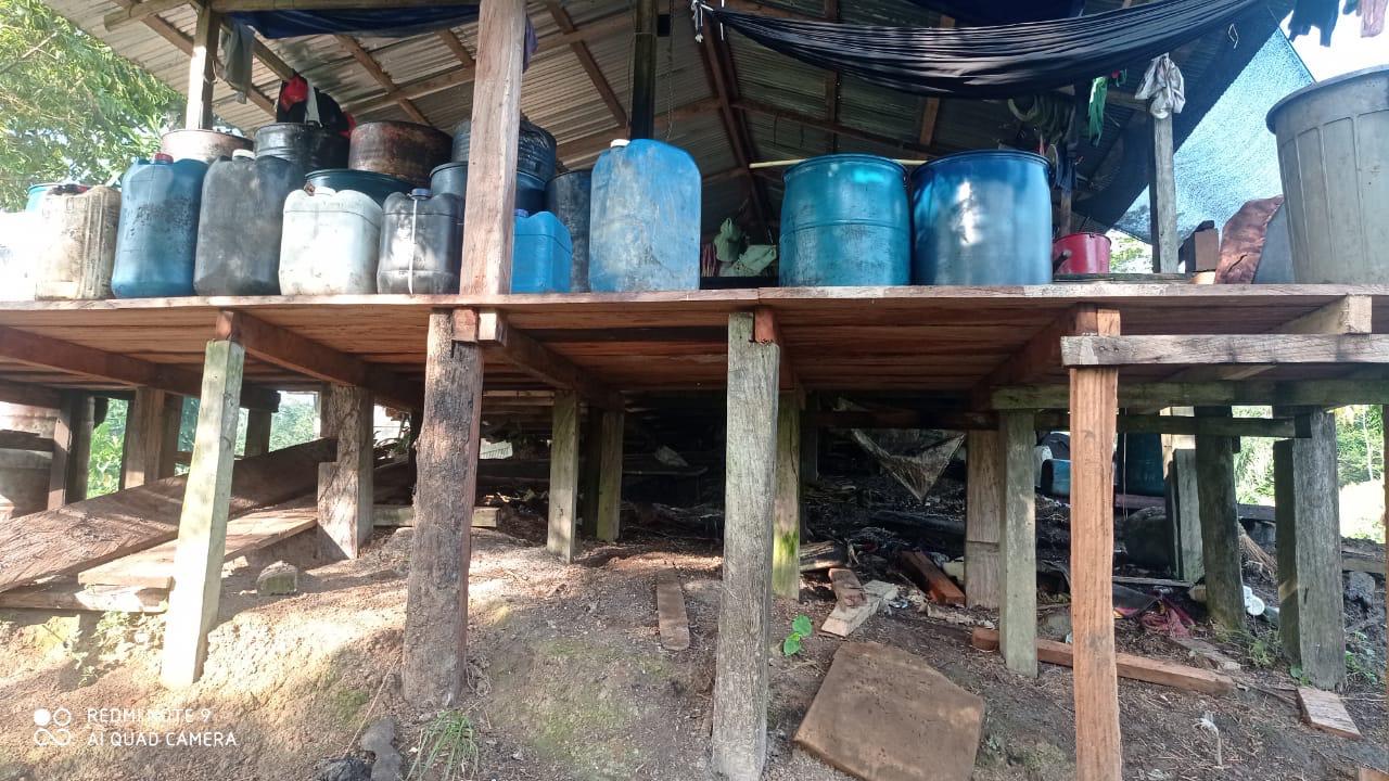 Armada reportó destrucción de 8 laboratorios para procesar pasta de base de coca en Chocó