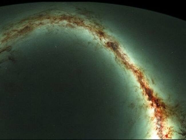 La imagen del cielo estático fue capturada por el Pan-STARRS a lo largo de cuatro años.. Foto: BBC Mundo