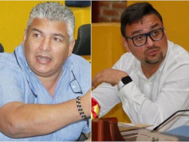 Los concejales Óscar Marín y Carlos Barrios discutieron en plenaria y dejaron entre ver que la Contraloría Distrital está politizada. Crédito: Archivo.