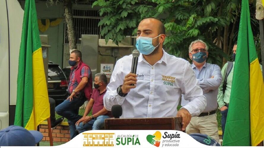 Alcalde de Supía, Caldas, Marco Antonio Londoño. Foto: Facebook Alcaldía de Supía.