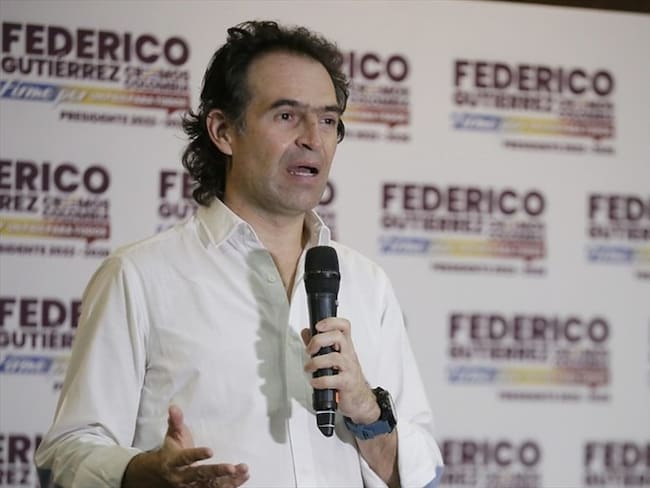 El precandidato presidencial Federico Gutiérrez . Foto: Colprensa/Sergio Acero