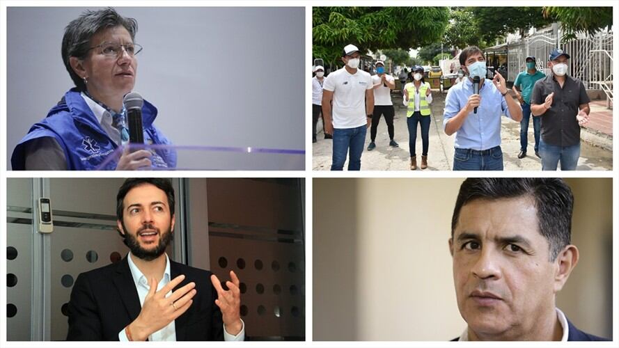 Concejales que se enfrentaron en elecciones a los alcaldes de Bogotá, Bucaramanga, Cali, Medellín y Barranquilla destacaron lo bueno y lo malo de las administraciones locales.. Foto: Colprensa