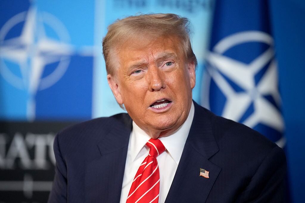 El presidente Donald Trump durante junio de 2025. FOTO: Andrew Harnik/Getty Images