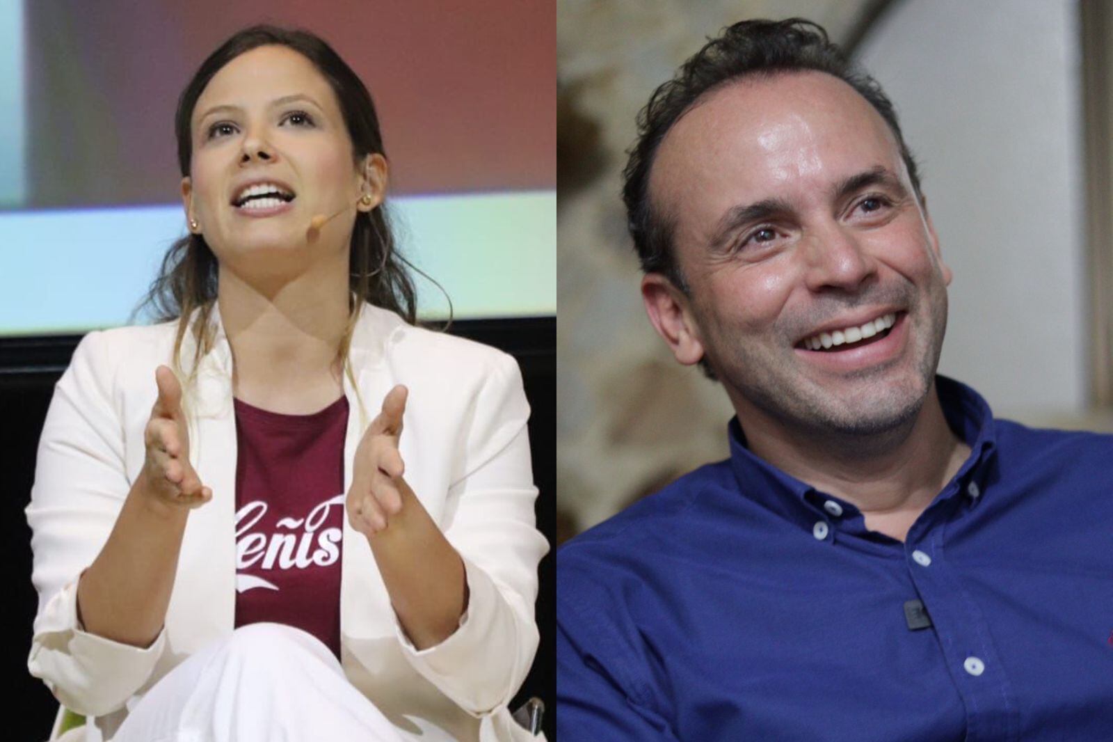 Alejandro Eder no detalló si está dispuesto a renunciar a su aspiración para acompañar el proyecto político de “la caleñísima”. Foto: Cortesía de las campañas.