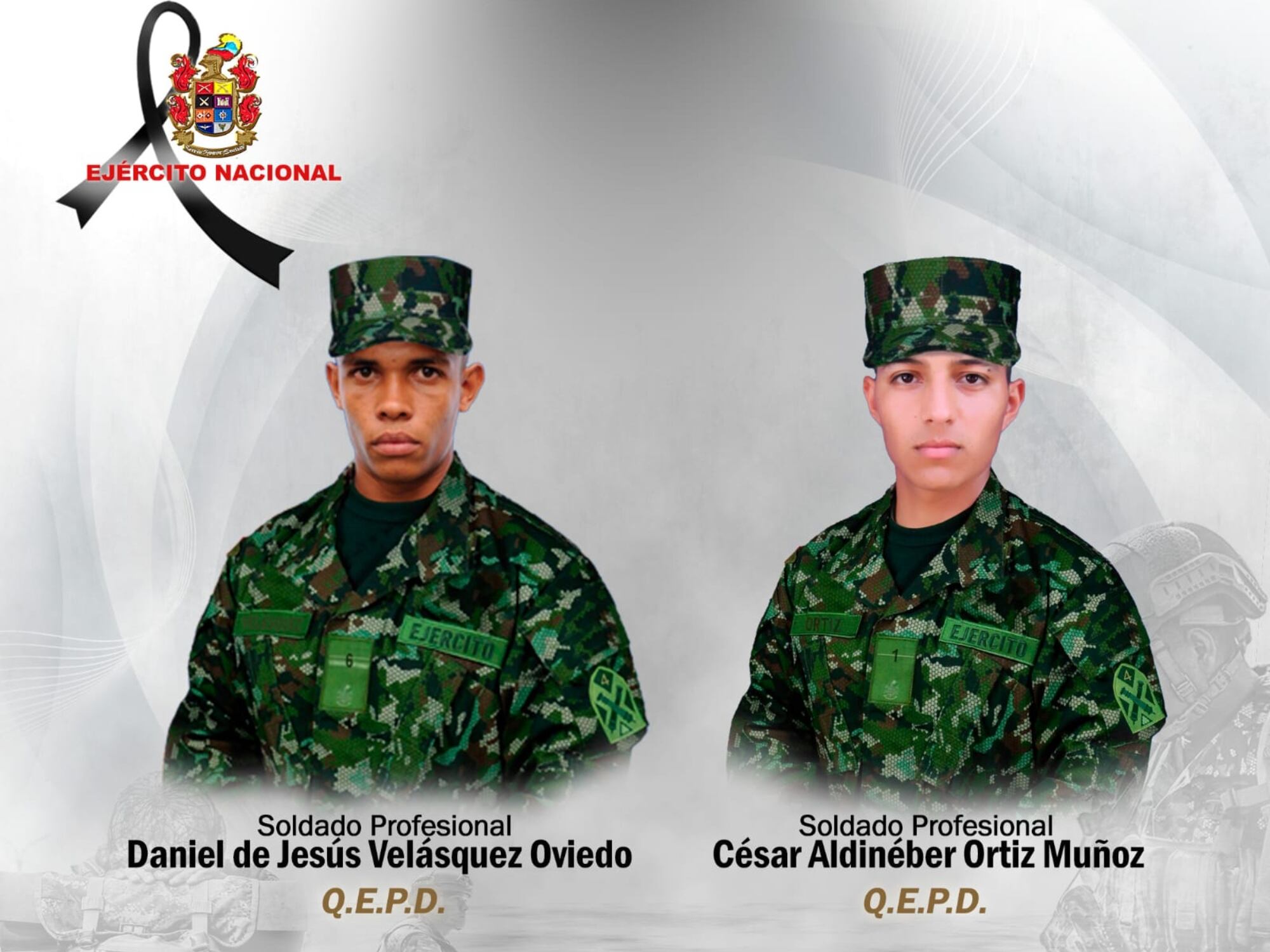 Ataque del Clan del Golfo al Ejército en Antioquia deja dos soldados asesinados y dos heridos.