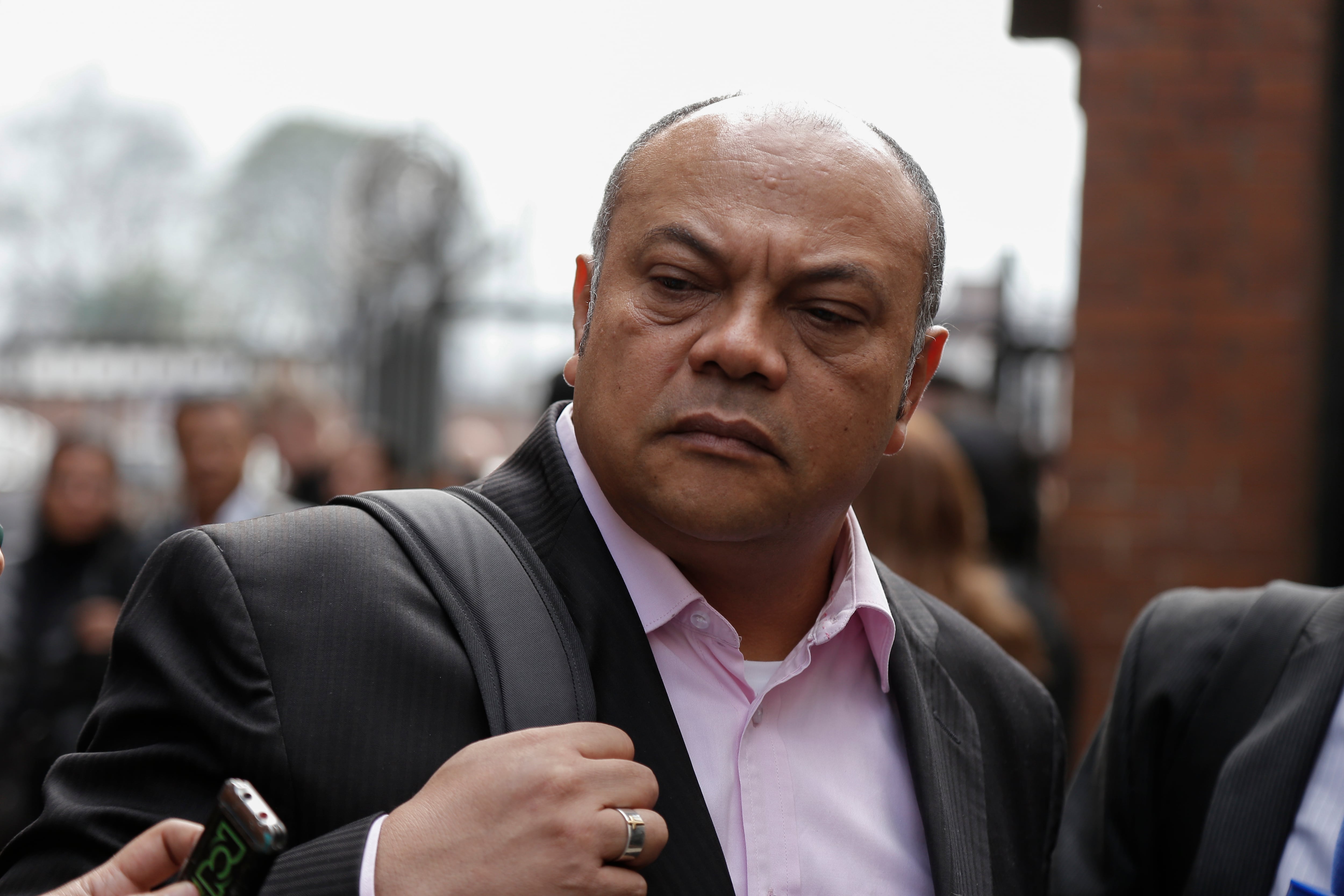 Bogotá. 20 Febrero 2017. El Juzgado 11 de Conocimiento de Bogotá absolvió a Laura Moreno y Jessy Quintero, señaladas por la Fiscalía de participar en la muerte de Luis Andrés Colmenares. En la foto: Luis Colmenares, padre de Andrés Colmenares. (Colprensa - Juan Páez).