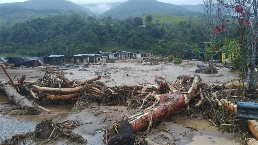 Deslizamiento Mallama-Nariño. Foto: Policía Nacional