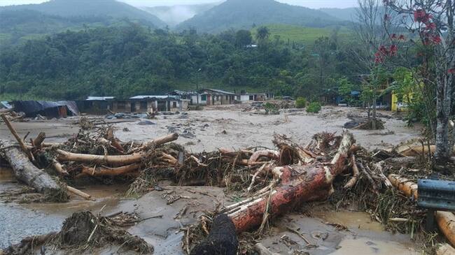 Deslizamiento Mallama-Nariño. Foto: Policía Nacional