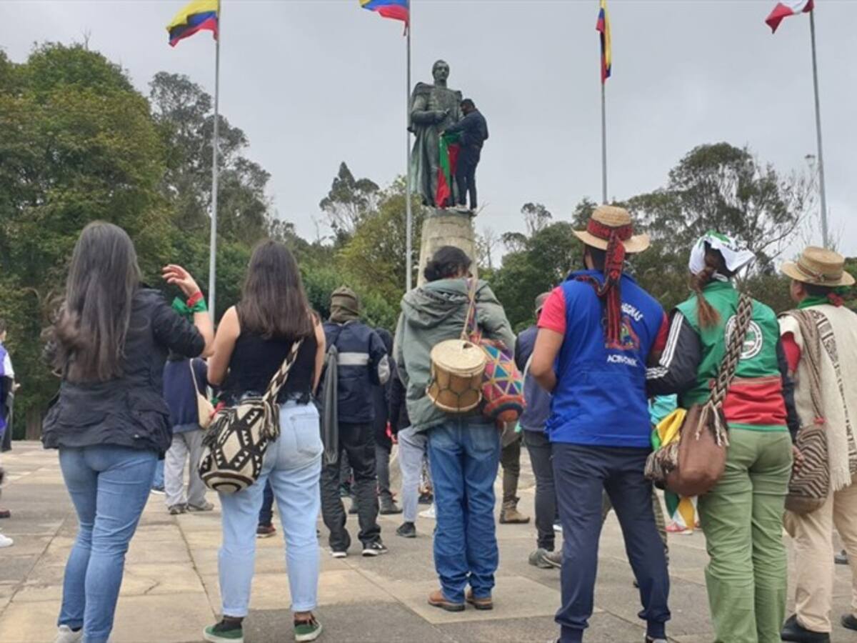 Descartan que Minga indígena causara daños en monumentos del Puente de Boyacá