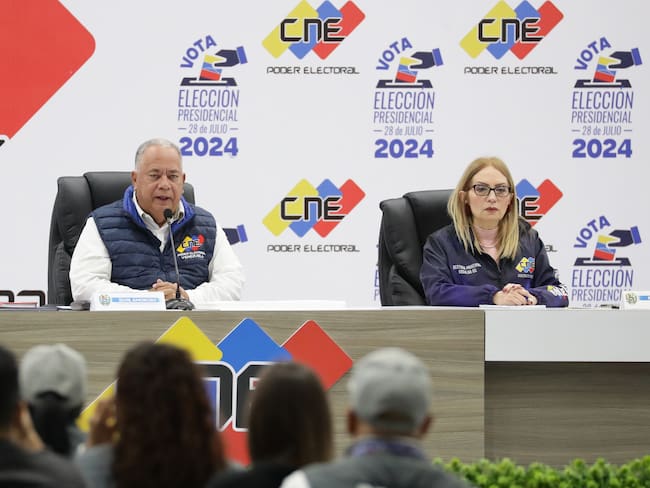 El presidente del Consejo Nacional Electoral (CNE) de Venezuela de Elvis Amoroso. Foto: EFE/ Ronald Peña R.