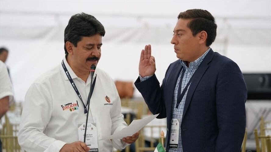 Entrada de Carlos Amaya en el partidor presidencial. Foto: Colprensa