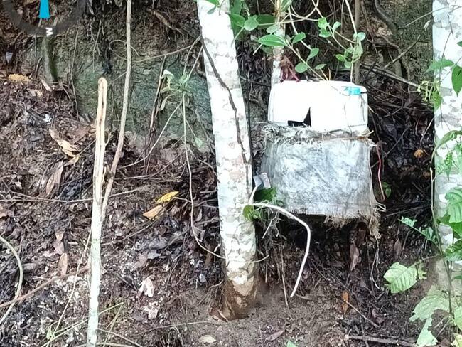 Neutralizado artefacto explosivo en la vía Cúcuta - Tibú. / Foto: Ejército Nacional.