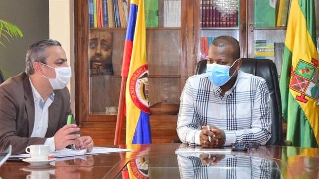 El alto comisionado para la Paz y el gobernador del Cauca revisaron los avances del Plan Social del Cauca . Foto: Gobernación del Cauca