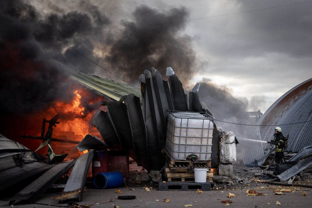 Bombardeo en Kiev. (Photo by Chris McGrath/Getty Images)