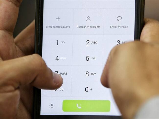 El detenido estaba solicitando un millón de pesos a una mujer con quien había sostenido una relación sentimental. . Foto: Colprensa