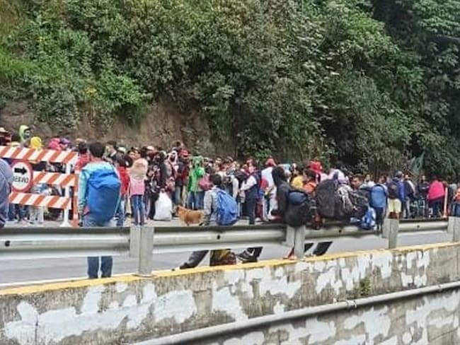 Solicitan se declare alerta humanitaria en Norte de Santander por caminantes venezolanos. Foto: Cortesía