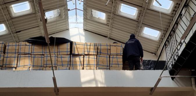 Golpe a contrabando de repuestos por valor de $2.400 millones. Foto: Dian