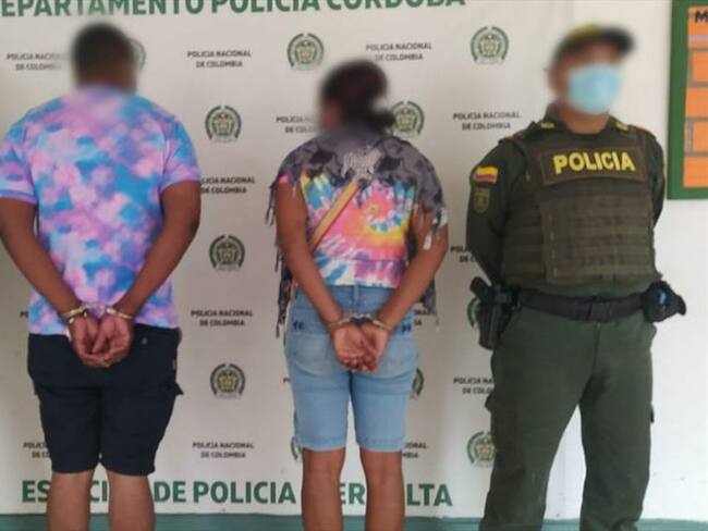 En pleno toque de queda intervienen ‘chiquiteca’ en Tierralta, Córdoba. Foto: prensa Policía.