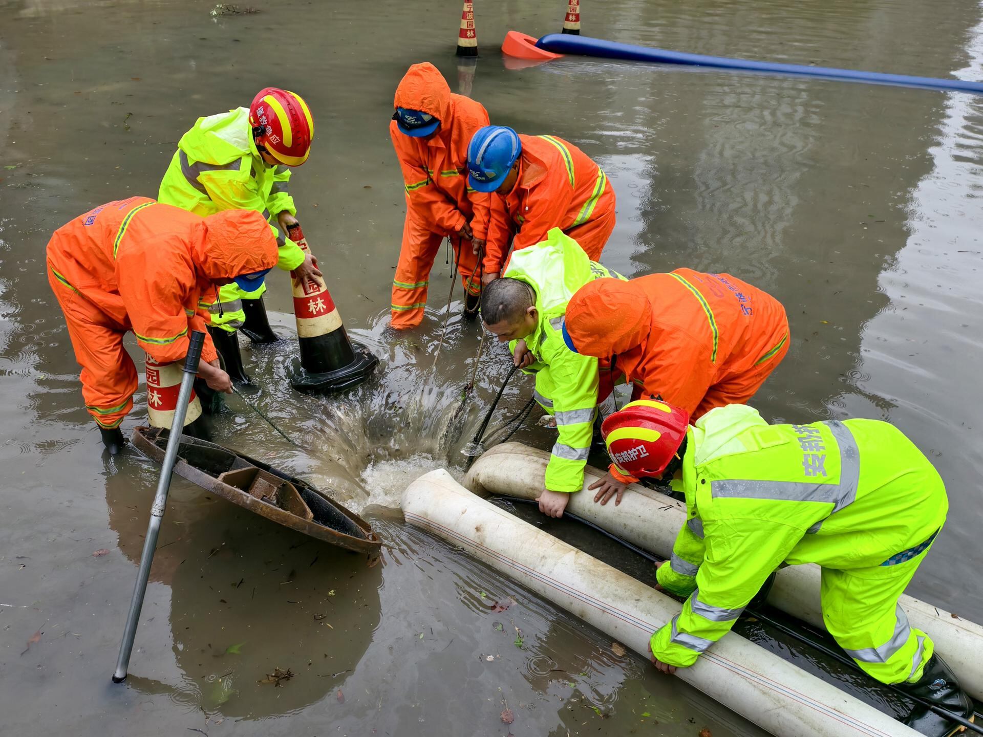 Ocho muertos y 18 desaparecidos por fuertes lluvias en el norte de China. EFE/EPA/XINHUA /