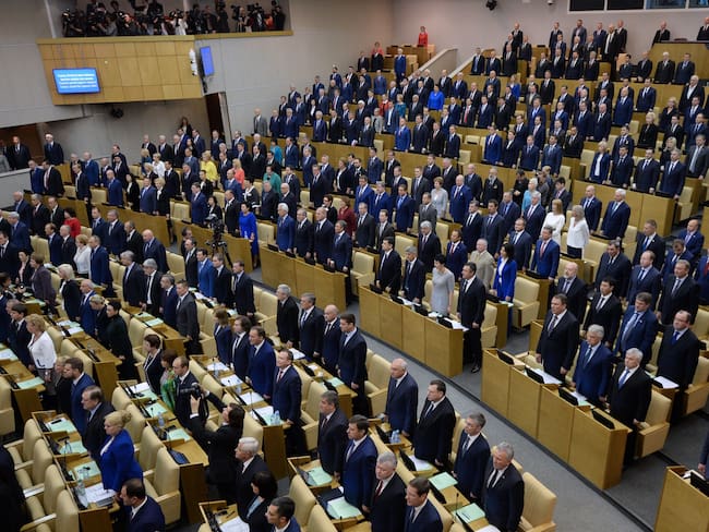 Foto de referencia del Parlamento ruso, Moscú. (Photo credit should read NATALIA KOLESNIKOVA/AFP via Getty Images)