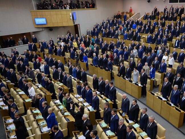 Foto de referencia del Parlamento ruso, Moscú. (Photo credit should read NATALIA KOLESNIKOVA/AFP via Getty Images)