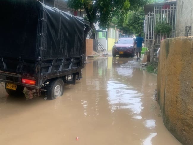 Algunos barrios afectados por las lluvias/ Foto: Alcaldía de Santa Marta