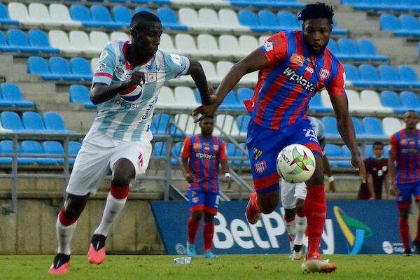 Unión Magdalena y América de Cali en partido por octavos de final de la Copa DIMAYOR 2022. Foto: Dimayor