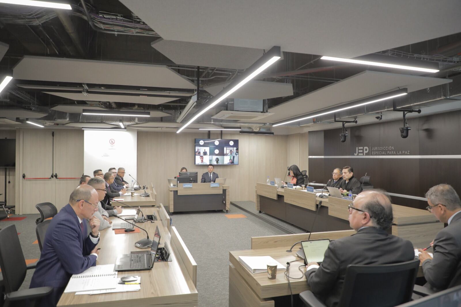 Ante la JEP fueron escuchados militares acusados de asesinar a líder comunal de Hacarí. Foto: JEP.