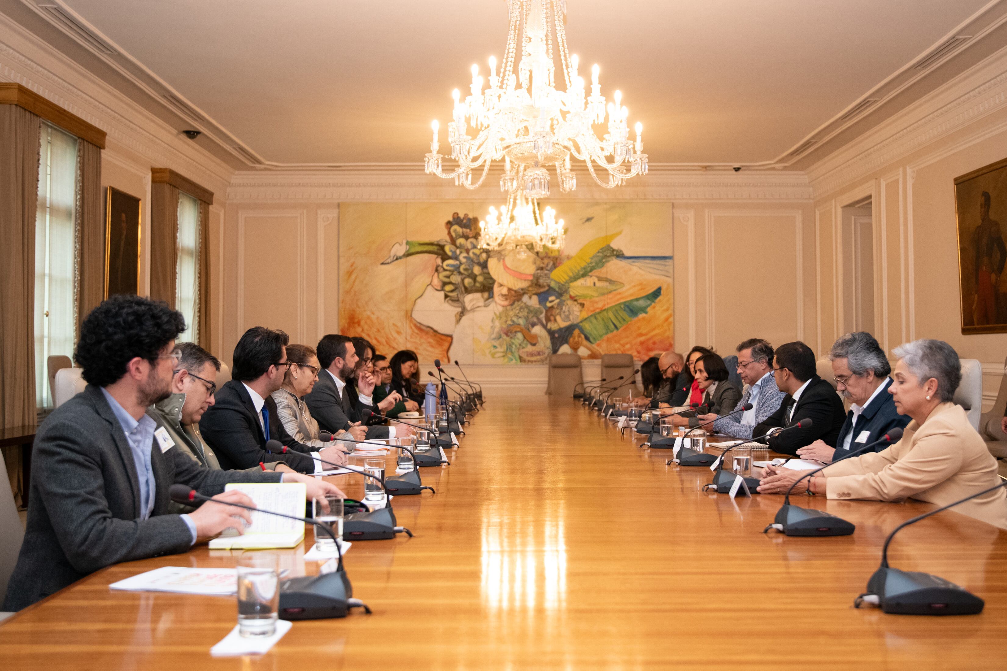 Reunión del presidente Petro con el alcalde de Bogotá. Foto: cortesía Presidencia.