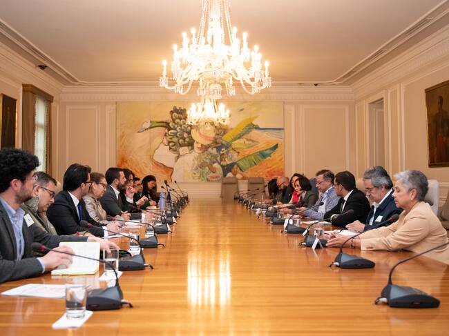 Reunión del presidente Petro con el alcalde de Bogotá. Foto: cortesía Presidencia.