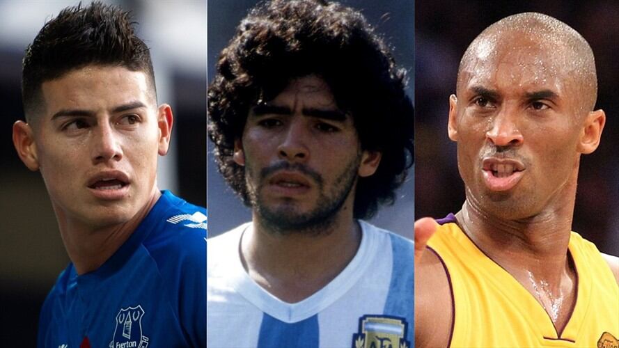 James, Maradona y Kobe Bryant, los deportistas más twitteados en Colombia en el 2020. Foto: Getty Images: Emma Simpson - Everton FC/Everton FC - Peter Robinson/EMPICS - Ronald Martinez -
