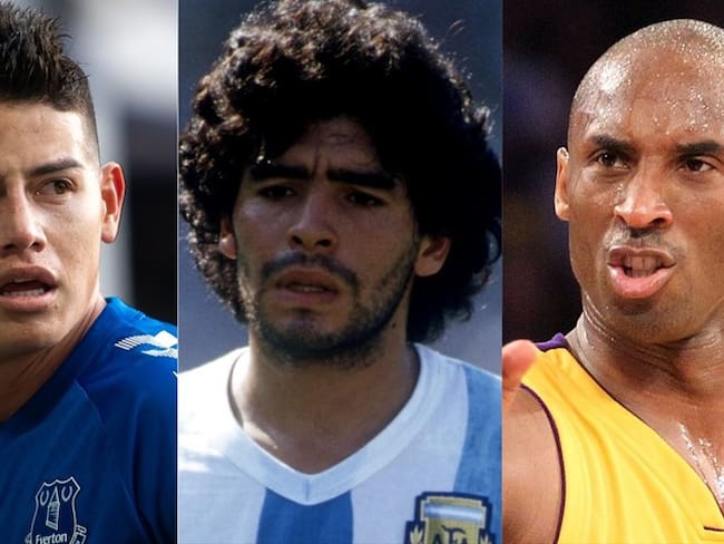 James, Maradona y Kobe Bryant, los deportistas más twitteados en Colombia en el 2020. Foto: Getty Images: Emma Simpson - Everton FC/Everton FC - Peter Robinson/EMPICS - Ronald Martinez -
