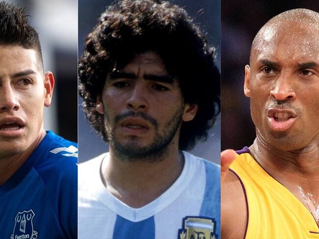 James, Maradona y Kobe Bryant, los deportistas más twitteados en Colombia en el 2020. Foto: Getty Images: Emma Simpson - Everton FC/Everton FC - Peter Robinson/EMPICS - Ronald Martinez -