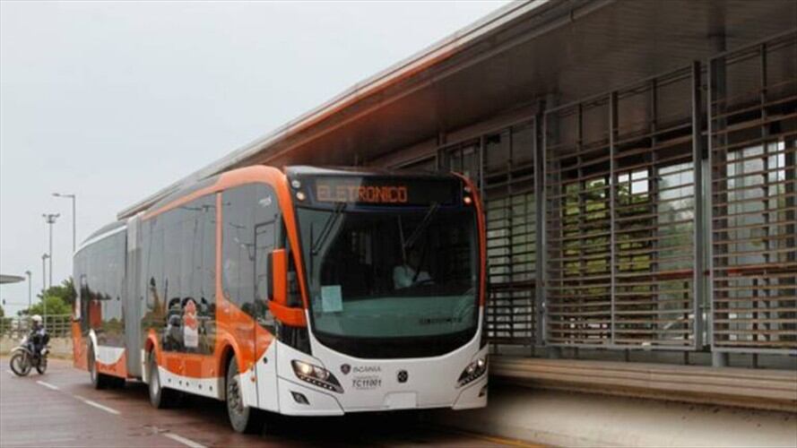 Dos protestas en Cartagena por aumento en la tarifa de Transcaribe. Foto: Cortesía