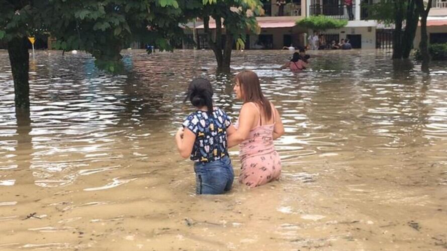 Inundaciones en La Virginia, Risaralda. Foto: Suministrada (comunidad)