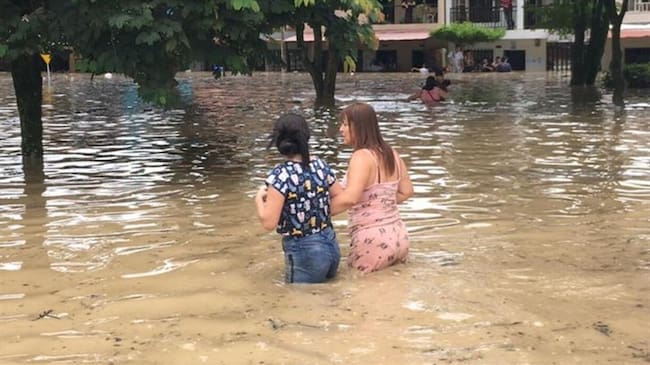 Inundaciones en La Virginia, Risaralda. Foto: Suministrada (comunidad)
