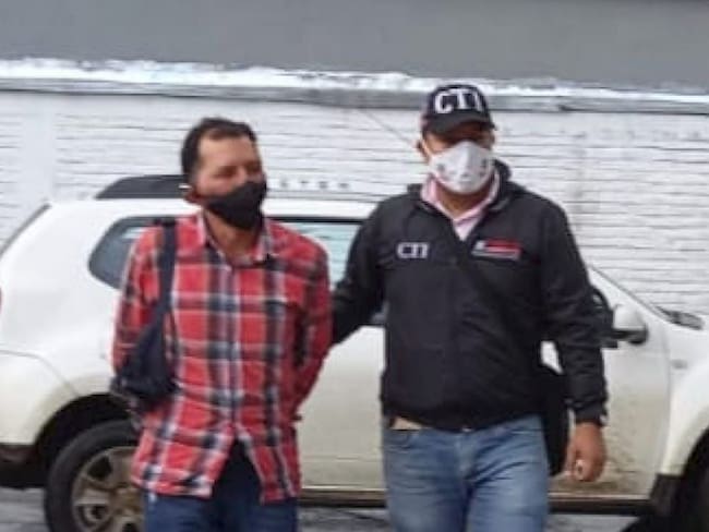 Pedro Octavio Urrea Rodríguez fue capturado en la vereda El Higuerón en el municipio de El Tambo. Crédito: Fiscalía.