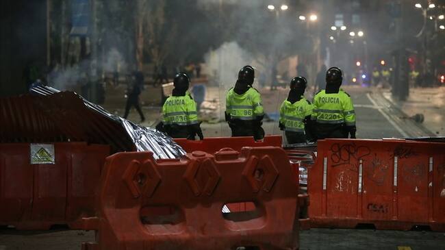 Puesto de Mando Unificado de la Policía entregó nuevo balance de las movilizaciones. Foto: Colprensa