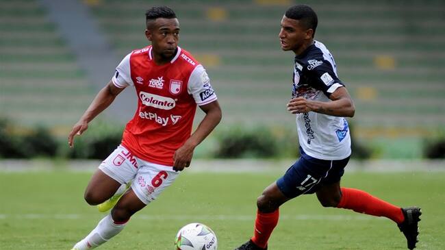 Independiente Santa Fe vs. Junior de Barranquilla 2021. Foto: Colprensa - Cortesía Dimayor