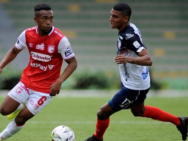 Independiente Santa Fe vs. Junior de Barranquilla 2021. Foto: Colprensa - Cortesía Dimayor