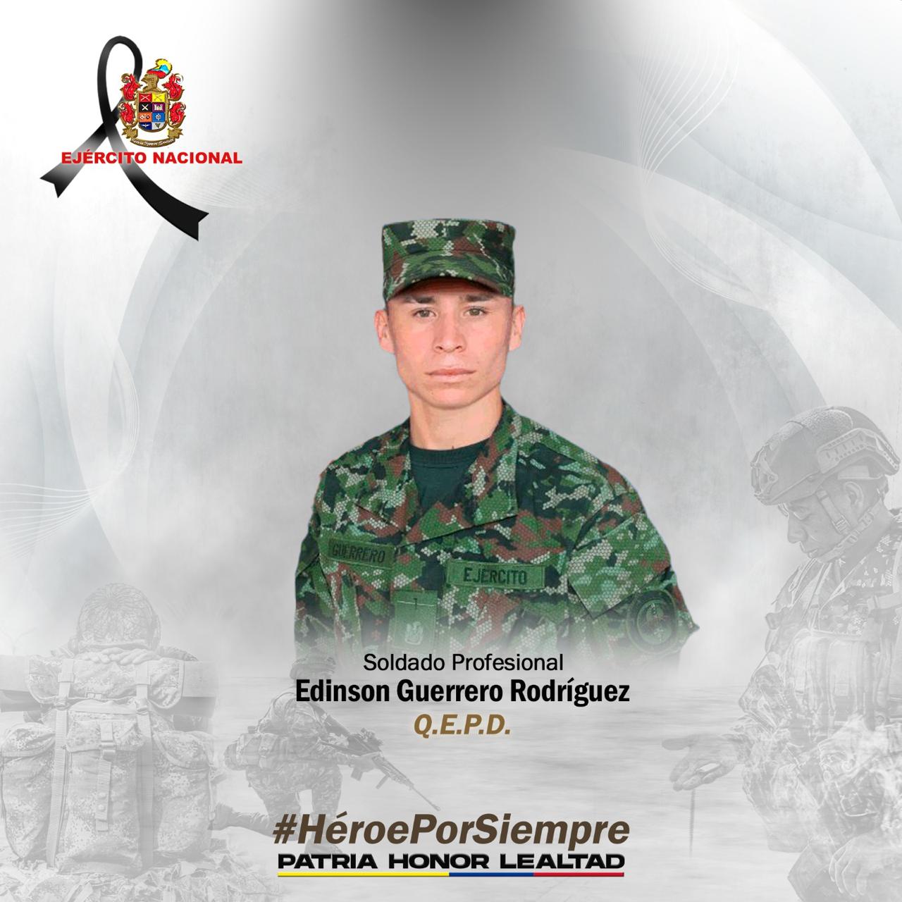 Muere militar en ataque con drones del ELN en el Catatumbo. / Foto: Ejército Nacional.