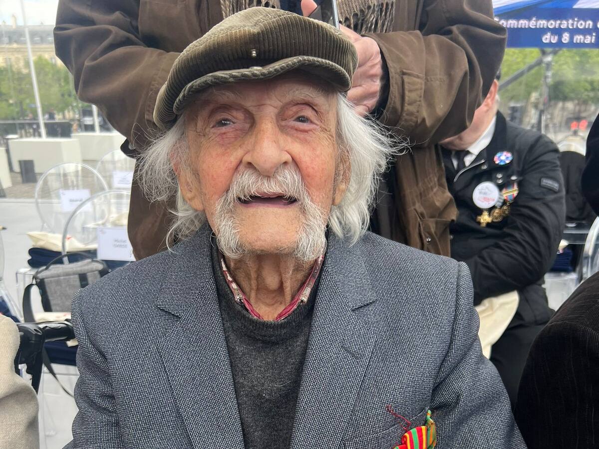 Él es Jean Yaghlekdjian, miembro de la resistencia francesa durante la Segunda Guerra Mundial