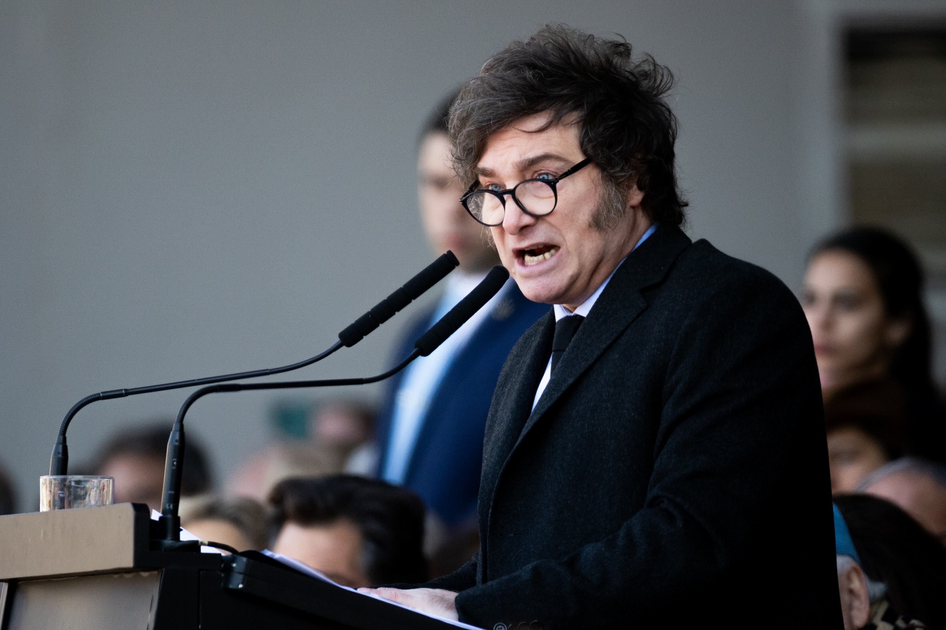 Javier Milei Foto: Tomas Cuesta/Getty Images