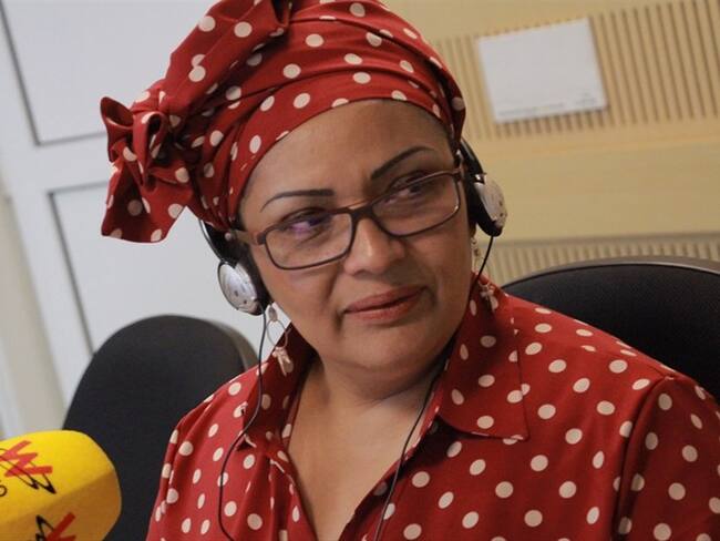 Victoria Sandino en La W. Foto: La WCon Vicky Dávila