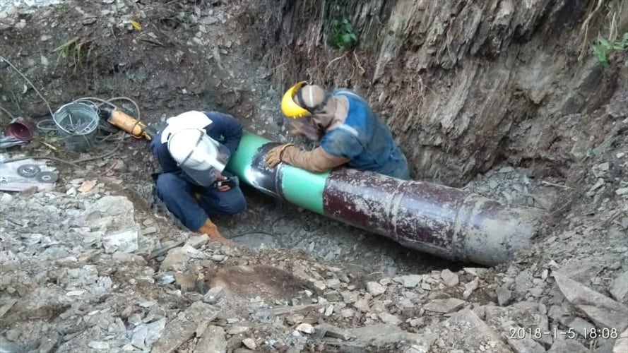 La organización criminal denominada “Come frito” se dedicaba al apoderamiento de hidrocarburos, perforando e instalando válvulas en el Poliducto de la Empresa Ecopetrol del tramo Yumbo - Buenaventura. Foto: Policía Nacional